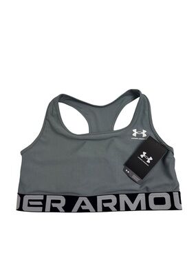 Under Armour HeatGear Sports Bra Sage Green Logo Band NWT Women’s LG/G